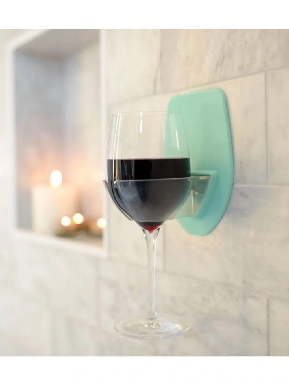 Bath Wine Glass Holder - Seafoam Green